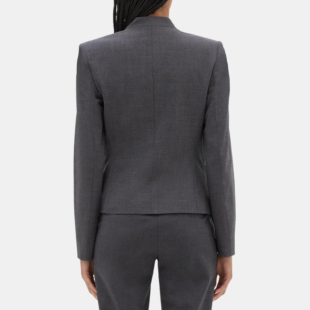 Open Blazer In Sevona Stretch Wool - Picture 2 of 2